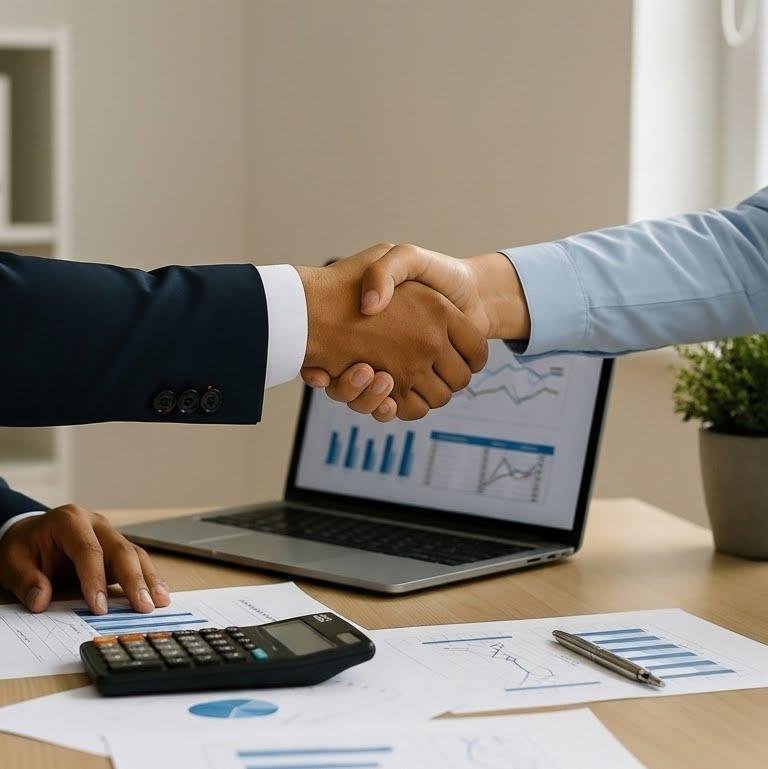 Partnership and trust — professional handshake